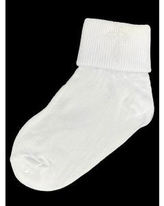 Boys Christening Socks with Embroidered Cross