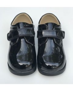291 Boys Patent Leather Black Shoes