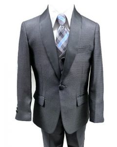  640 - Charcoal Textured Tuxedo