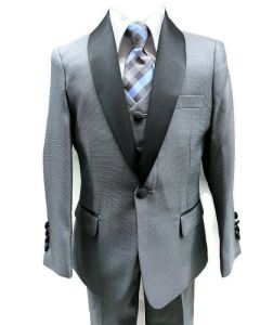  640 - Grey Textured Tuxedo