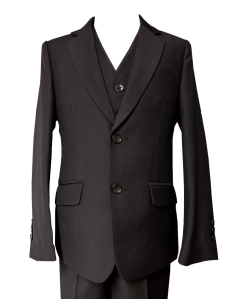  728 - Black Suit. Slim Fit