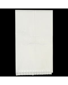 B-106 - Christening Cloth Towel with Embroidered Cross