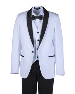  640 - White Tuxedo - Size 12 Left only